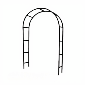 Pergola Ogrodowa Metalowa Łuk 240 × 140 cm