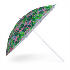 Parasol Ogrodowy Plażowy Regulowany 150 cm Liście UV