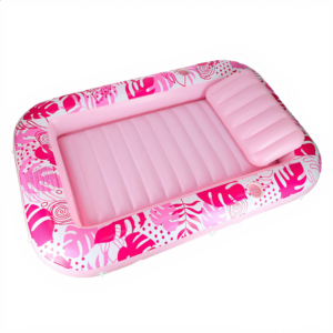 Materac Do Pływania z Poduszką Różowy
